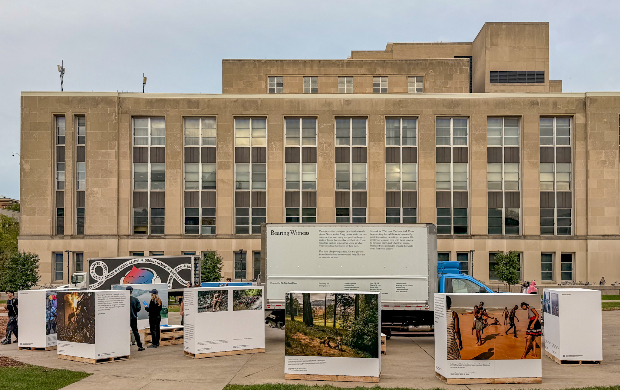 Scene from the Times panel at the Pyle Center, UW–Madison