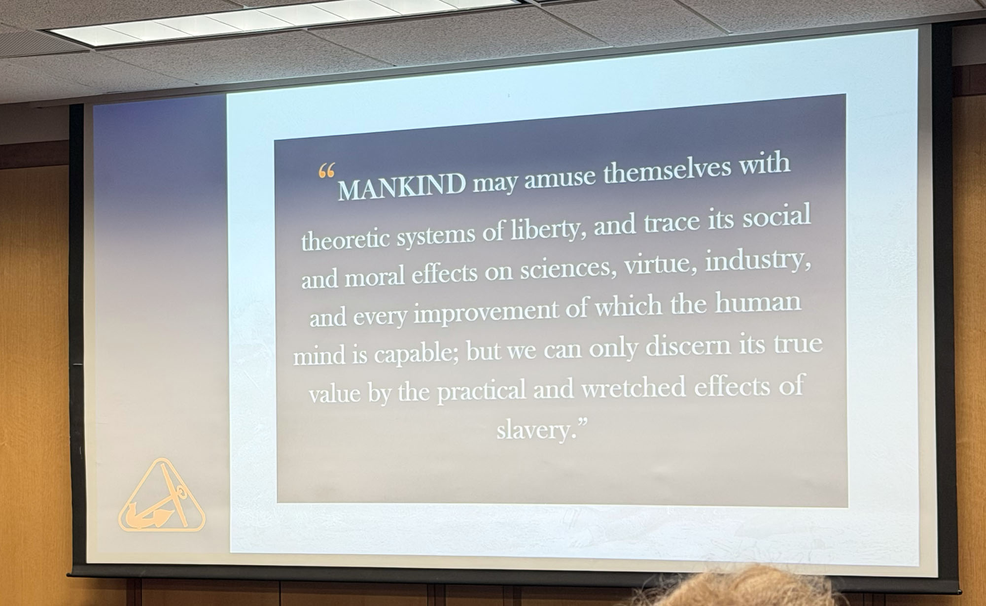 Slide photographed 14:10 into the lecture