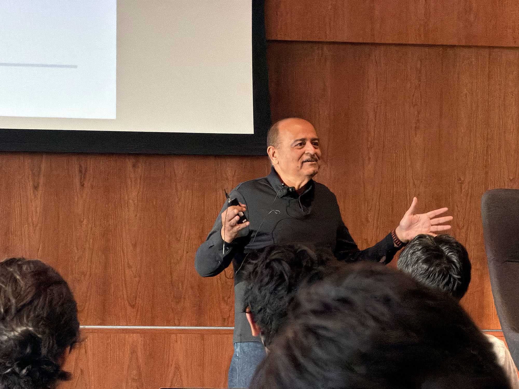 Photograph taken 34:39 into the talk